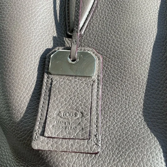 Tod’s Gray Genuine Leather Tote Bag - Picture 3 of 14